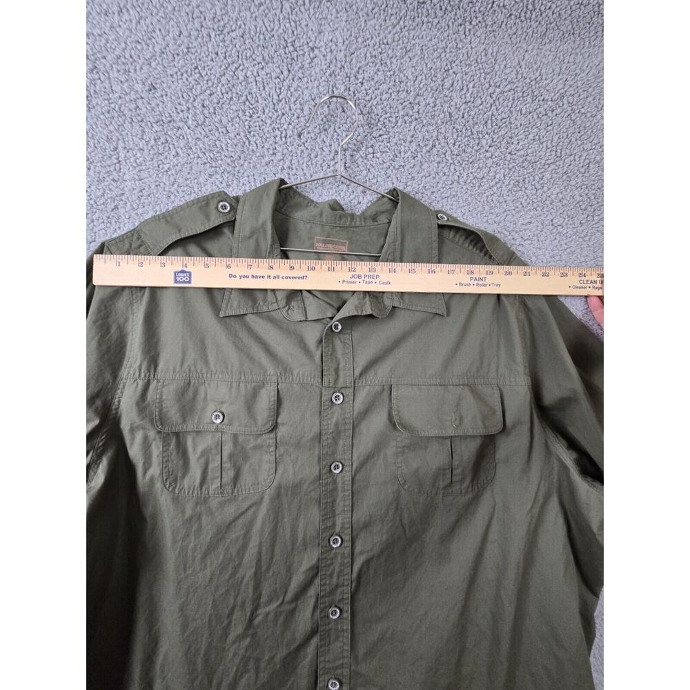 Boulder Creek Trading Company Shirt Mens 3XL Big Green Short Sleeve Button Up - Picture 5 of 7